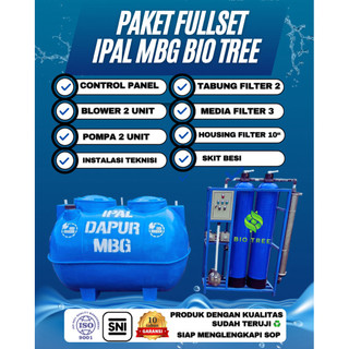 Tangki IPAL MBG FULLSET Kapasitas 2.500 Liter