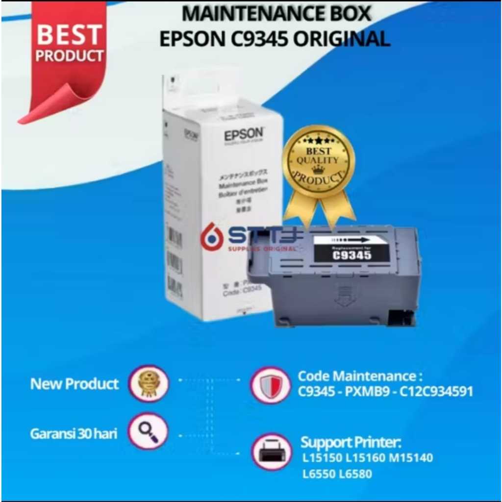 กล่องบํารุงรักษา C9345 L15150 L18050 L8050 L15160 L6550 L6580 สําหรับเครื่องพิมพ์ Epson