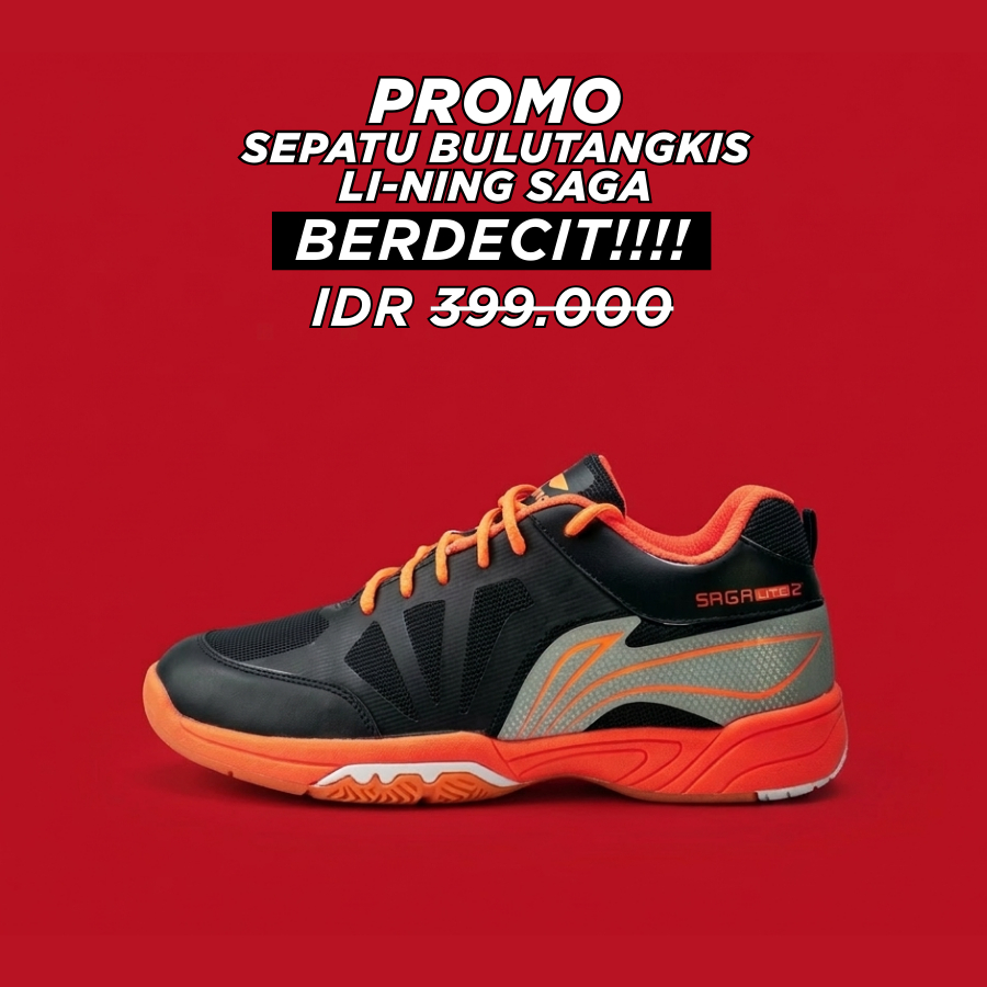 Li-ning Saga รองเท้าแบดมินตันสําหรับผู้ชายและผู้หญิง