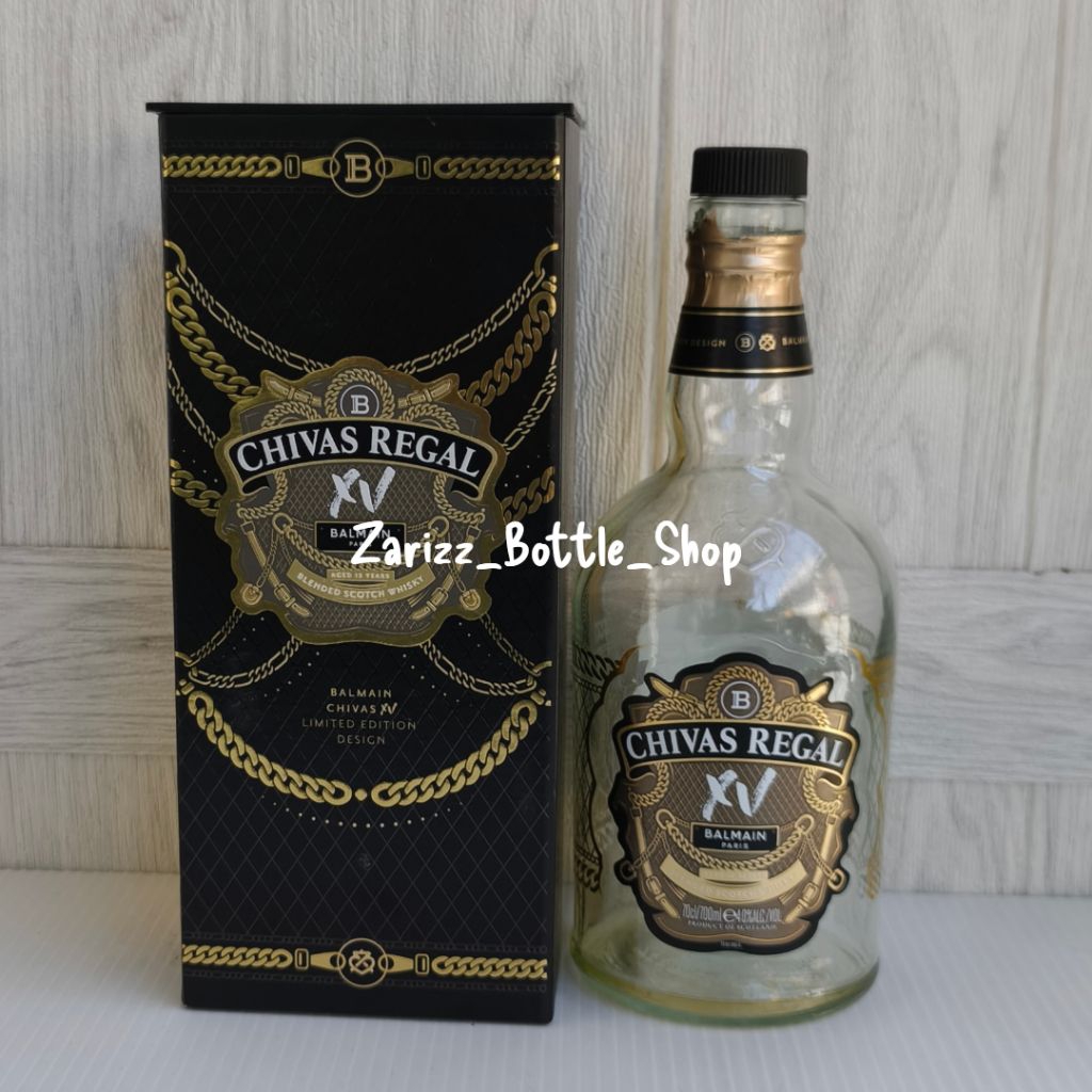 Chivas Regal XV Balmain Limited Edition Design 700ml ขวดเปล่า + กล่อง