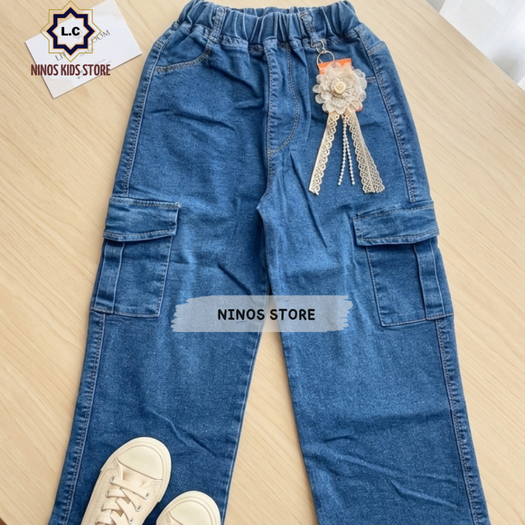 กางเกงยีนส์ CULOTTS สําหรับ 6-13 YEAR OLD CHILDREN / GIRLS JEANS CULOTTS / CHILDRENS JEANS กางเกงขาย