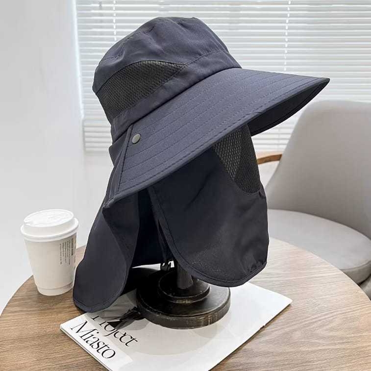 Shakailastore TrailTop หมวกตกปลา Breathable Mountain หมวกพับ Visor หมวกกว้าง Brim Anti UV