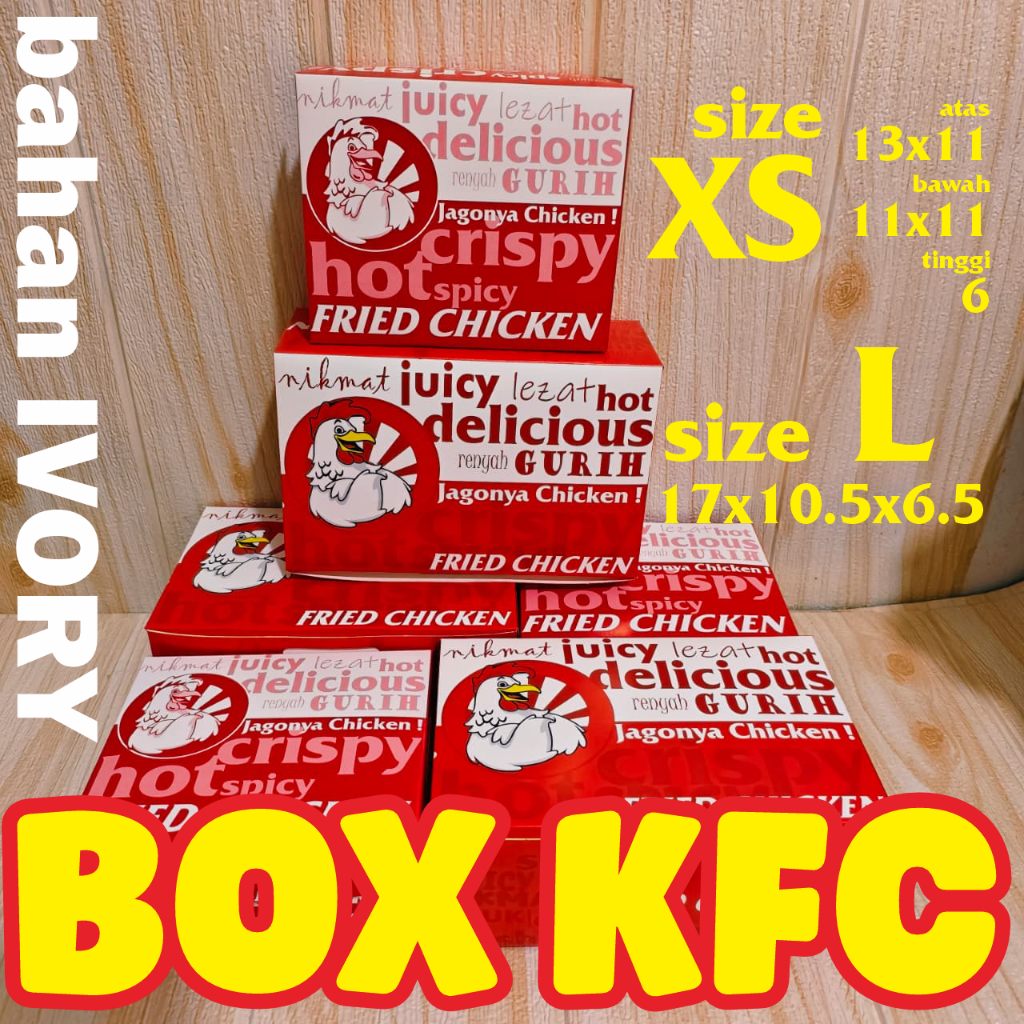 FRIED CHICKEN BOX FULLCOLOR MOTIF FOOD - KFC KENTS 100 ชิ้น