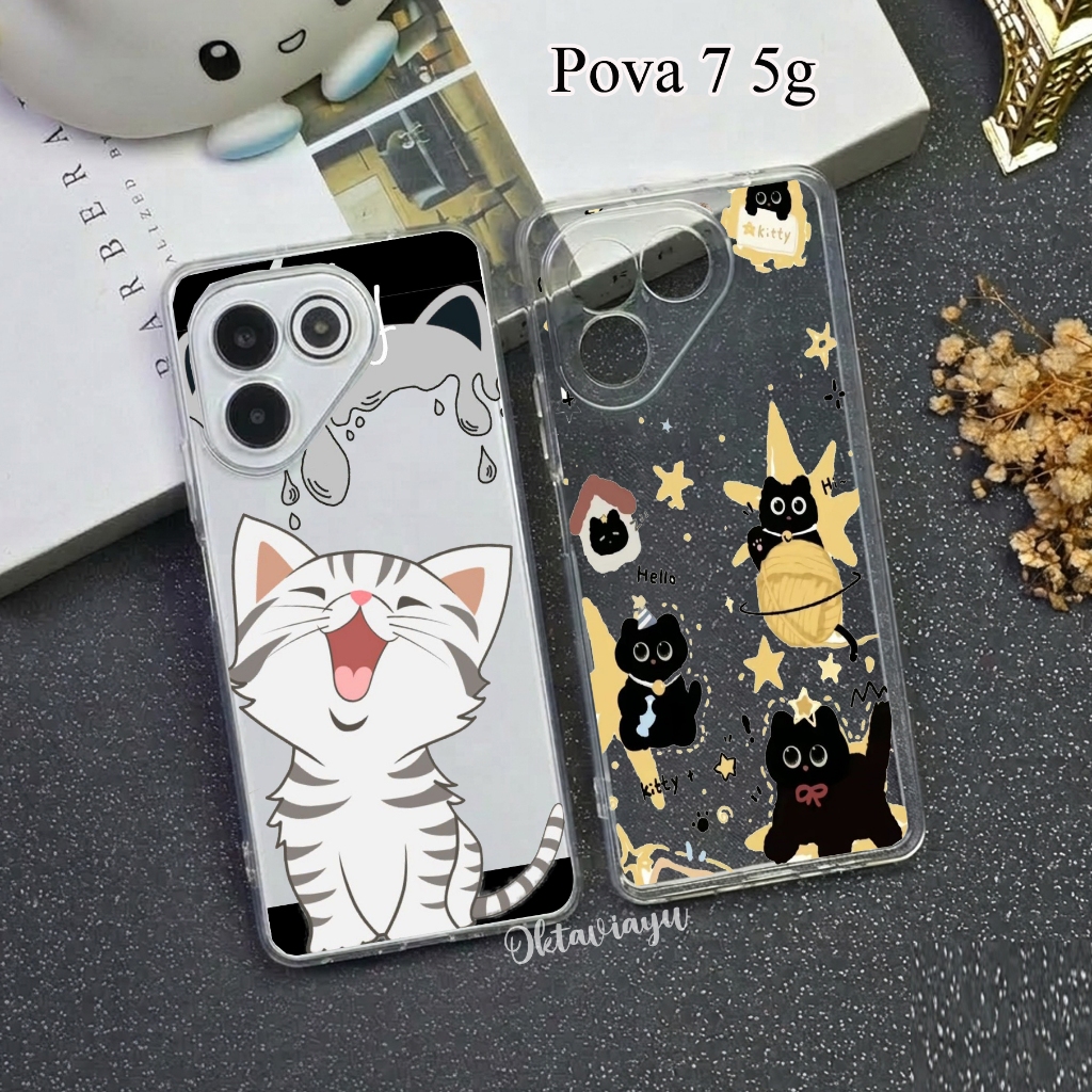 เคสใส Hp Tecno Pova 7 5g 2 Neo 2 6 5 Neo 5 3 5g 4 Pro 6 Pro Camon 40 Spark Go 1 Softcase Custom N 19