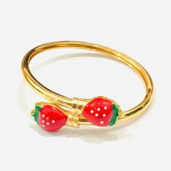IV NEW JEWELRY ACCESSORIES XUPING BRACELET Acc สําหรับเด็กวัยหัดเดินสตรอเบอร์รี่ Motif