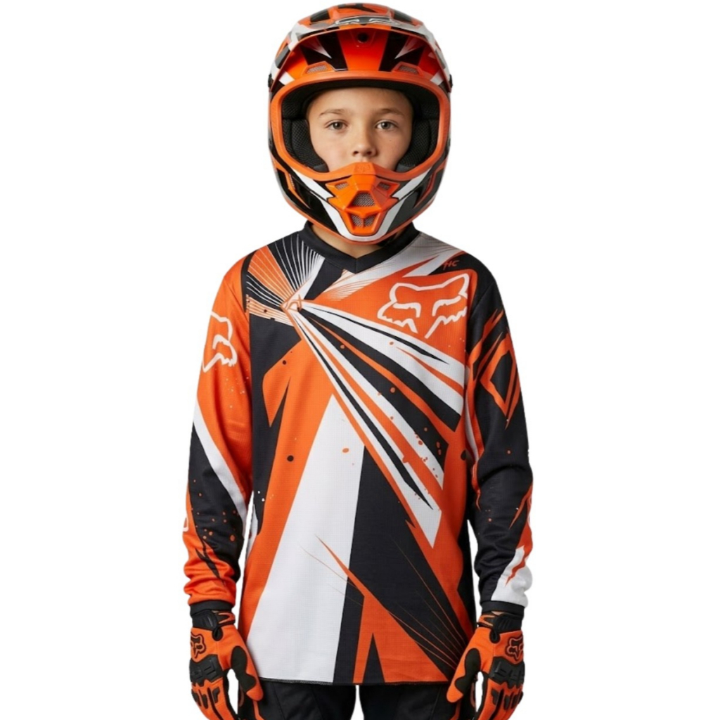 Fox Racing Jersey Kids FOX HC Undertow Orange Original Motocross Trail Bike