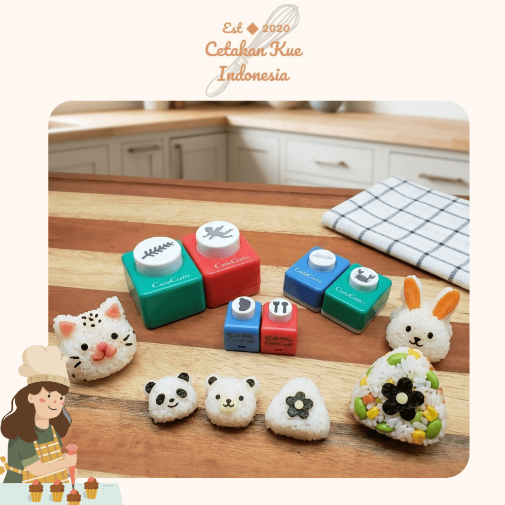 (CKI) Nori Puncher Seaweed Nori Cutter สําหรับทําซูชิ / Onigiri Sushi Cutter Mold / Nori Puncher Ben