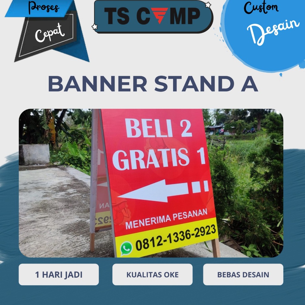 2 ด้าน BANNER ออกแบบฟรี / ROAD BANNER / 2-SIDED BANNER / FOOD BANNER / STALL BANNER / ROAD EDGE SALE