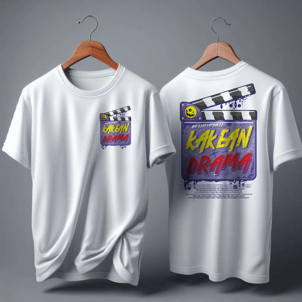 KATUN STREETWEAR DISTRO เสื้อยืด KAKEAN DRAMA COMBED COTTON เสื้อยืด 24S WORDS KAKEAN DRAMA