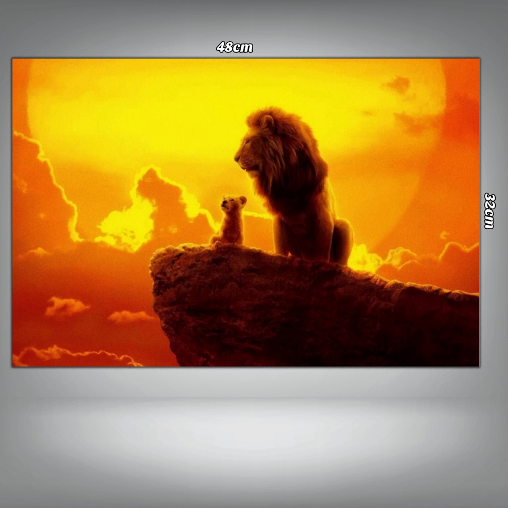 PosterTHE LION KING" กระดาษอาร์ต A3plus walldecor