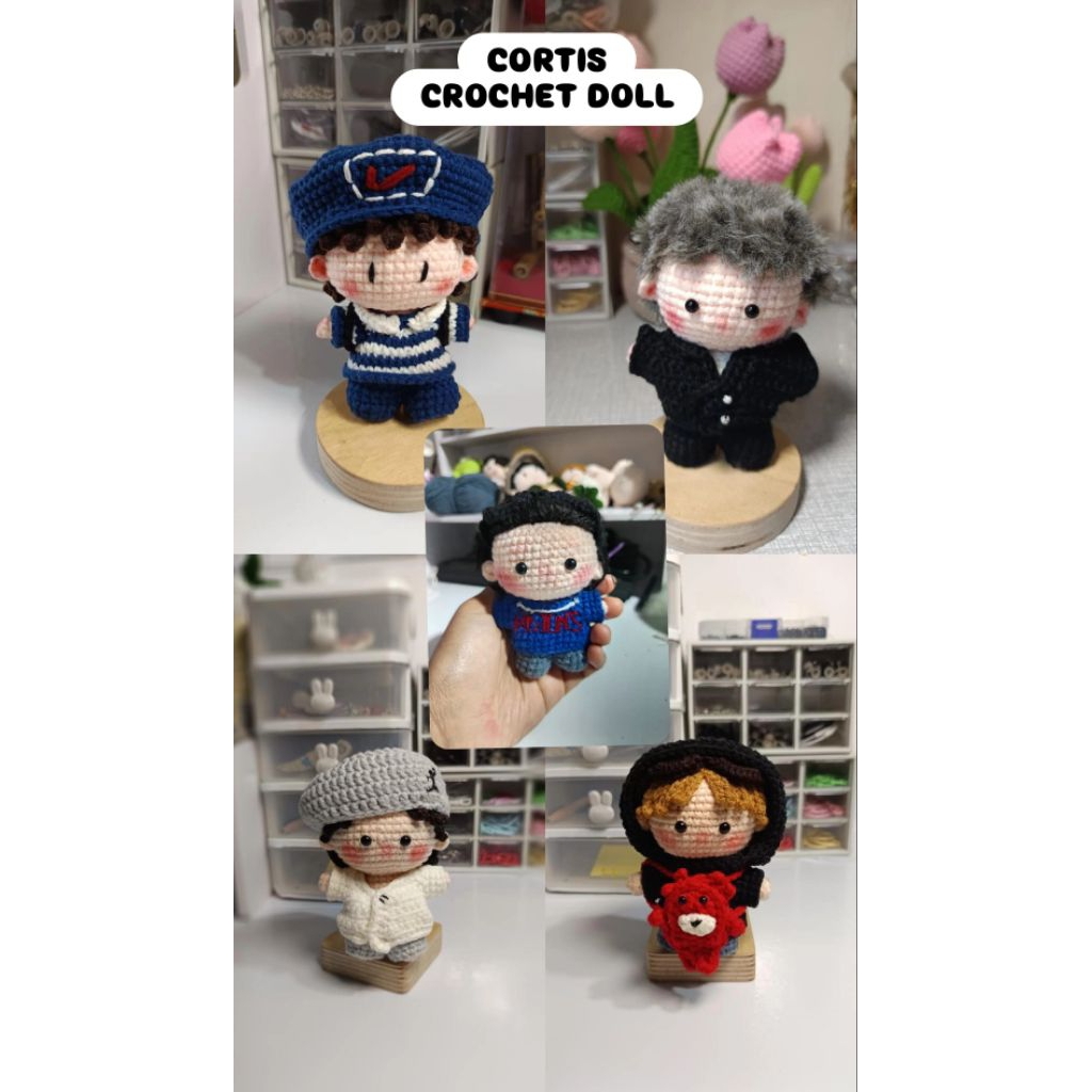 Amigurumi CORTIS- CORTIS CROCHET DOLL- พวงกุญแจ Cortism- ตุ๊กตา Juhoon - ตุ๊กตาโครเชต์ James - ตุ๊กต
