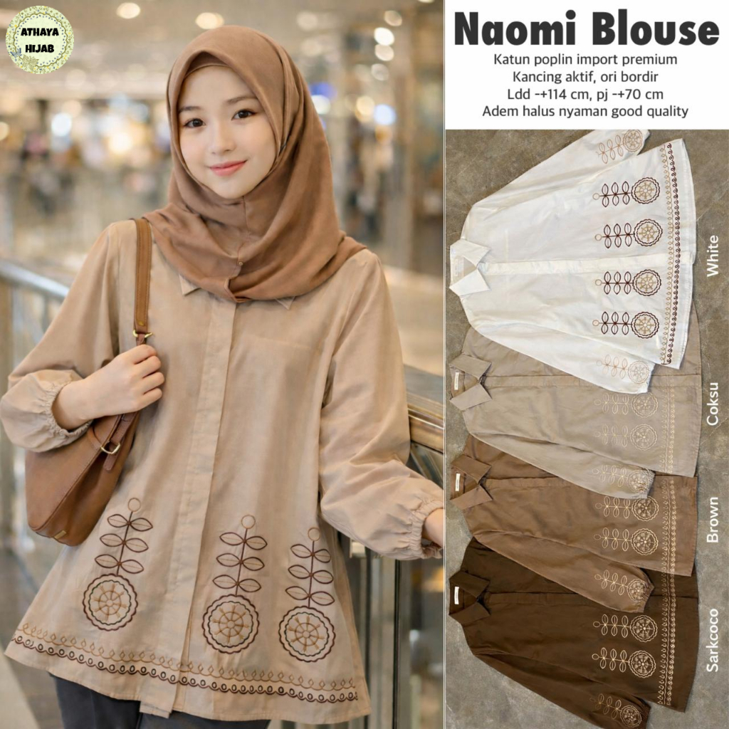 เสื้อผ้าผู้หญิง HQ NAOMI BLOUSE จาก AtHAYA FASHION STORE