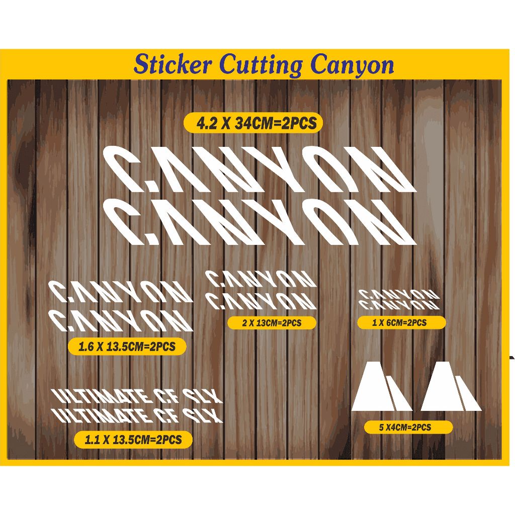 สติ๊กเกอร์ตัด canyon สุดยอด sf clx