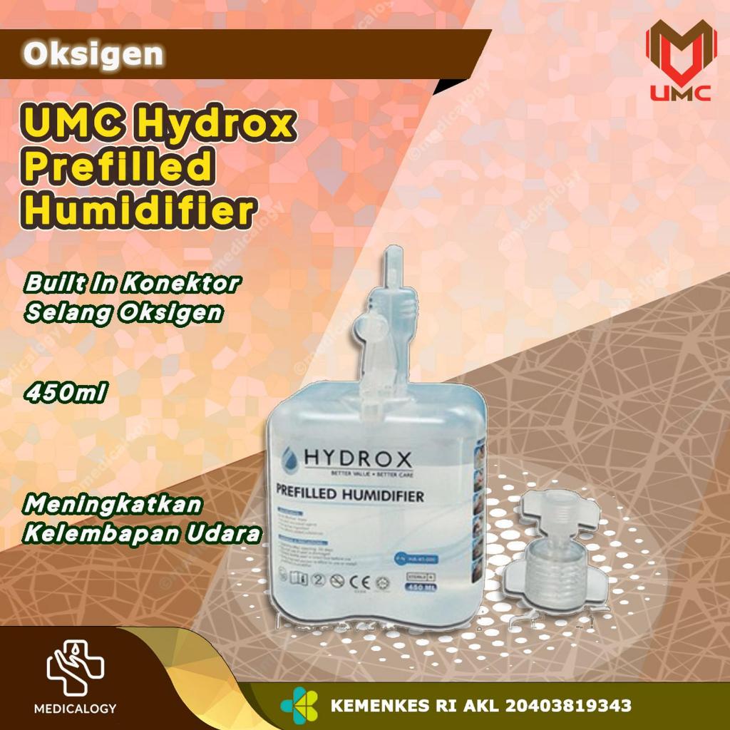 Hydrox Prefilled Humidifier 450 มล. พร้อมอะแดปเตอร์