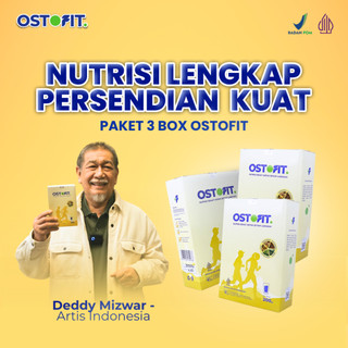 OSTOFIT ORIGINAL PAKET 3 BOX - Susu Nyeri Sendi Ekstrak Herbal Tinggi Kalsium 200gr Halal BPOM