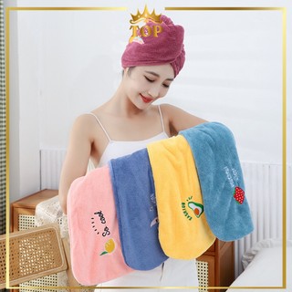 Handuk Keramas Pengering Rambut Bahan Microfiber Cepat Kering / Handuk Pengering Rambut Wanita TOP931