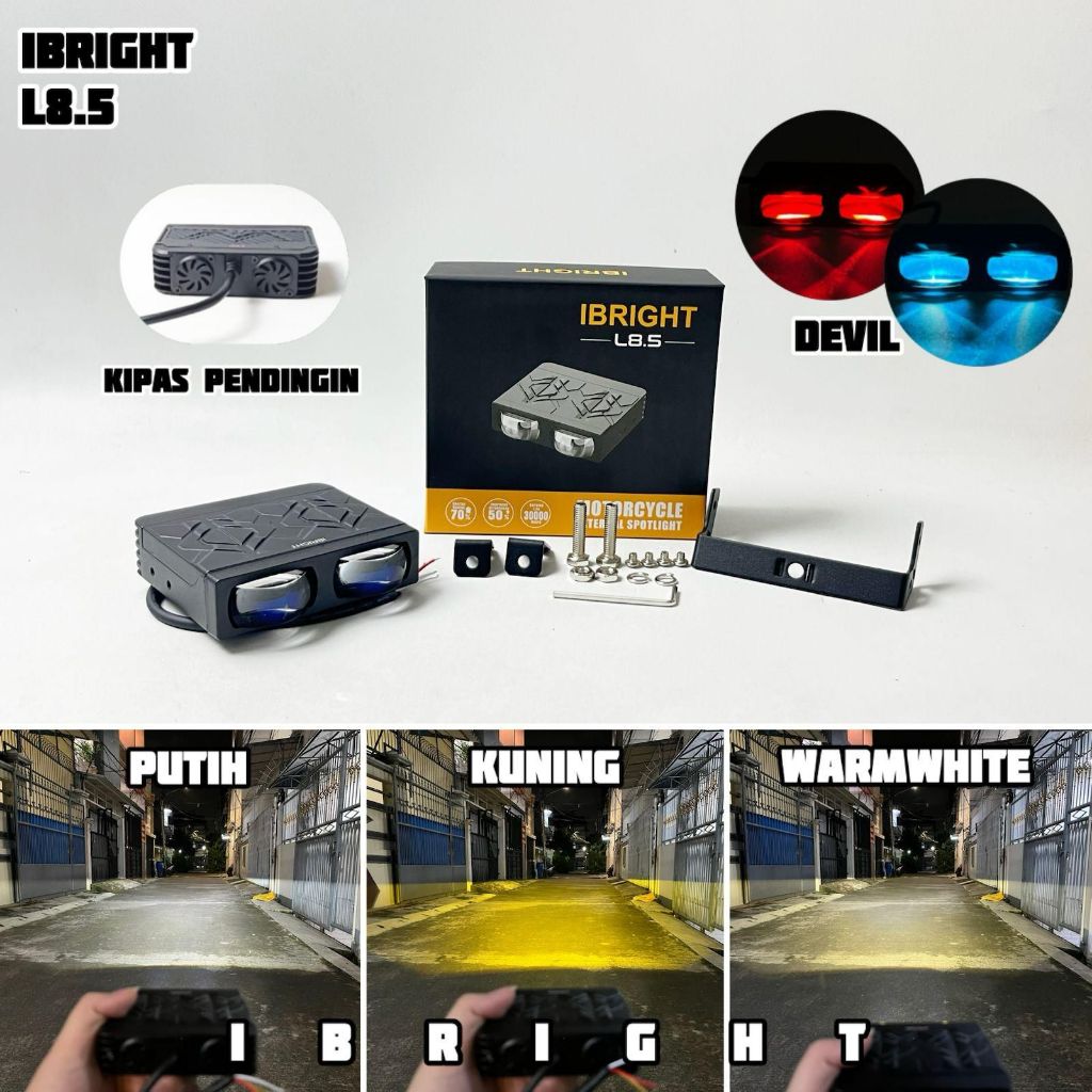 IBRIGHT L7.5 L8.5 L20 - Slim LED Bild Spotlight Plus พัดลม