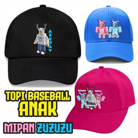 Mipan Zuzu Roblox Superblox หมวกเด็ก Unisex ชายหญิงเบสบอลหมวก