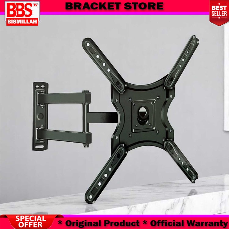 GANTUNGAN TV Bracket TV Bracket TV Bracket 24 32 40 43 50 55 60 65 นิ้วหมุนแขวนผนังทีวี Vesa 100x100