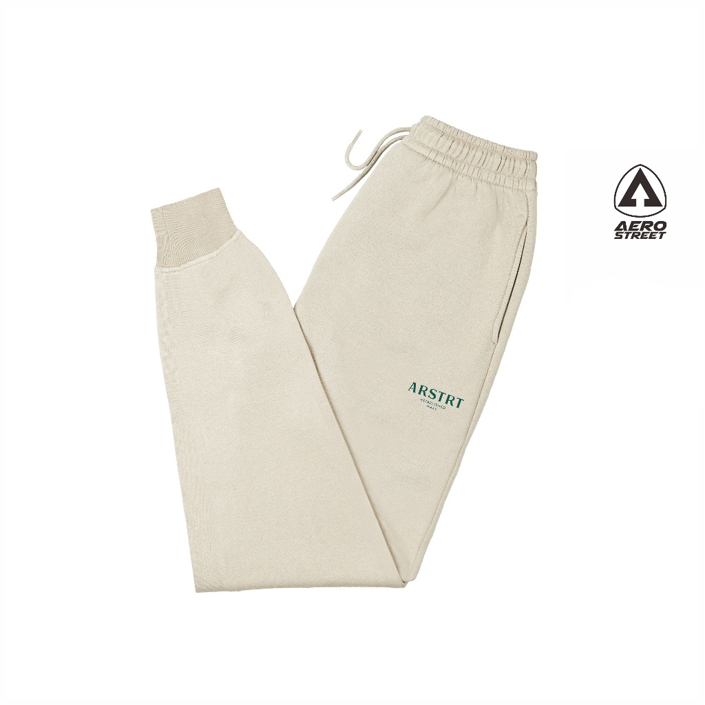 Aerostreet Jogger Long Pants Nathan Cream Jogger Pants EBAAA