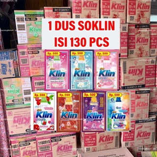 Soklin Liquid 500 an 1 Karton isi 130pcs Soklin Cair Detergent COD Laundry