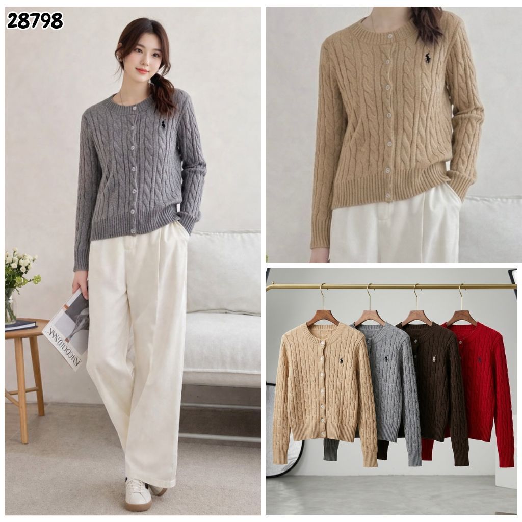 HAPPY SHOP - WOMENS KNIT CARDIGAN 28798 NEWEST, COOL, STYLISH