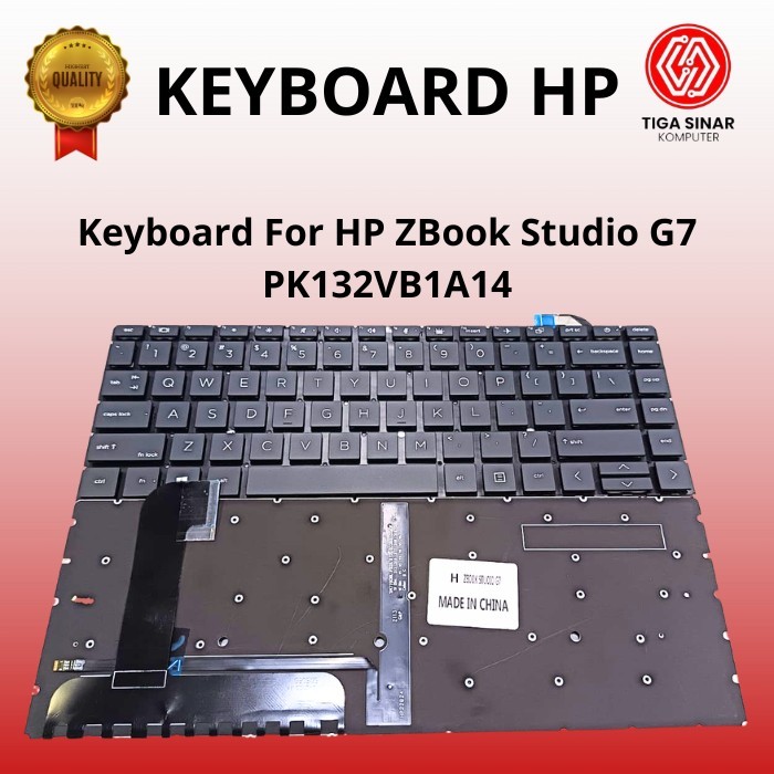 คีย์บอร์ดสําหรับ HP ZBook Studio G7 PK132VB1A14