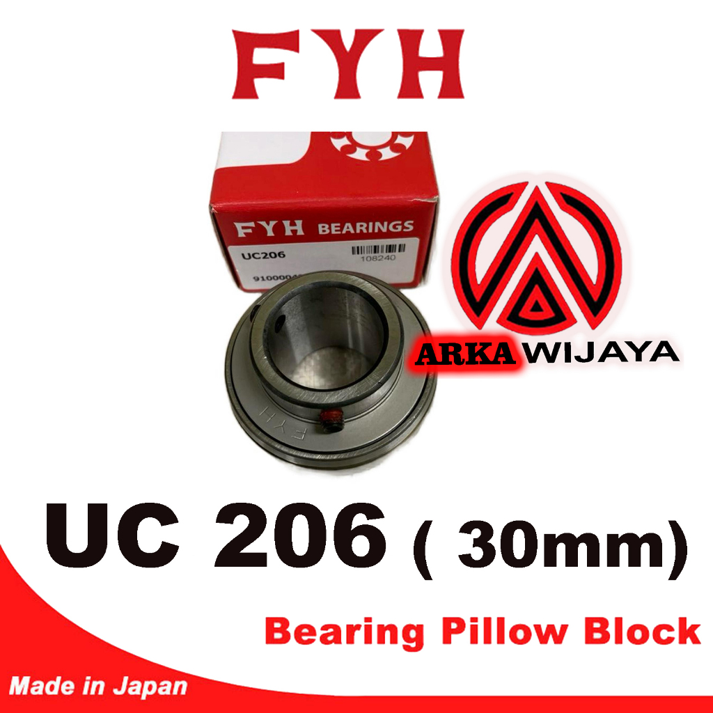 แบริ่ง FYH UC 206 / แบริ่งแบริ่ง UC 206 / UC206 AS 30MM FYH JAPAN / แบริ่ง PILLOW BLOCK UC 206