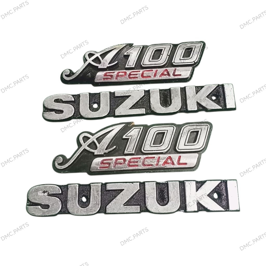 SUZUKI A100SPECIAL A 100 SPECIAL ACEPEK A100 RAISED LOGO EMBLEM (TANK และกล่องแบตเตอรี่) CAN CHOOSE