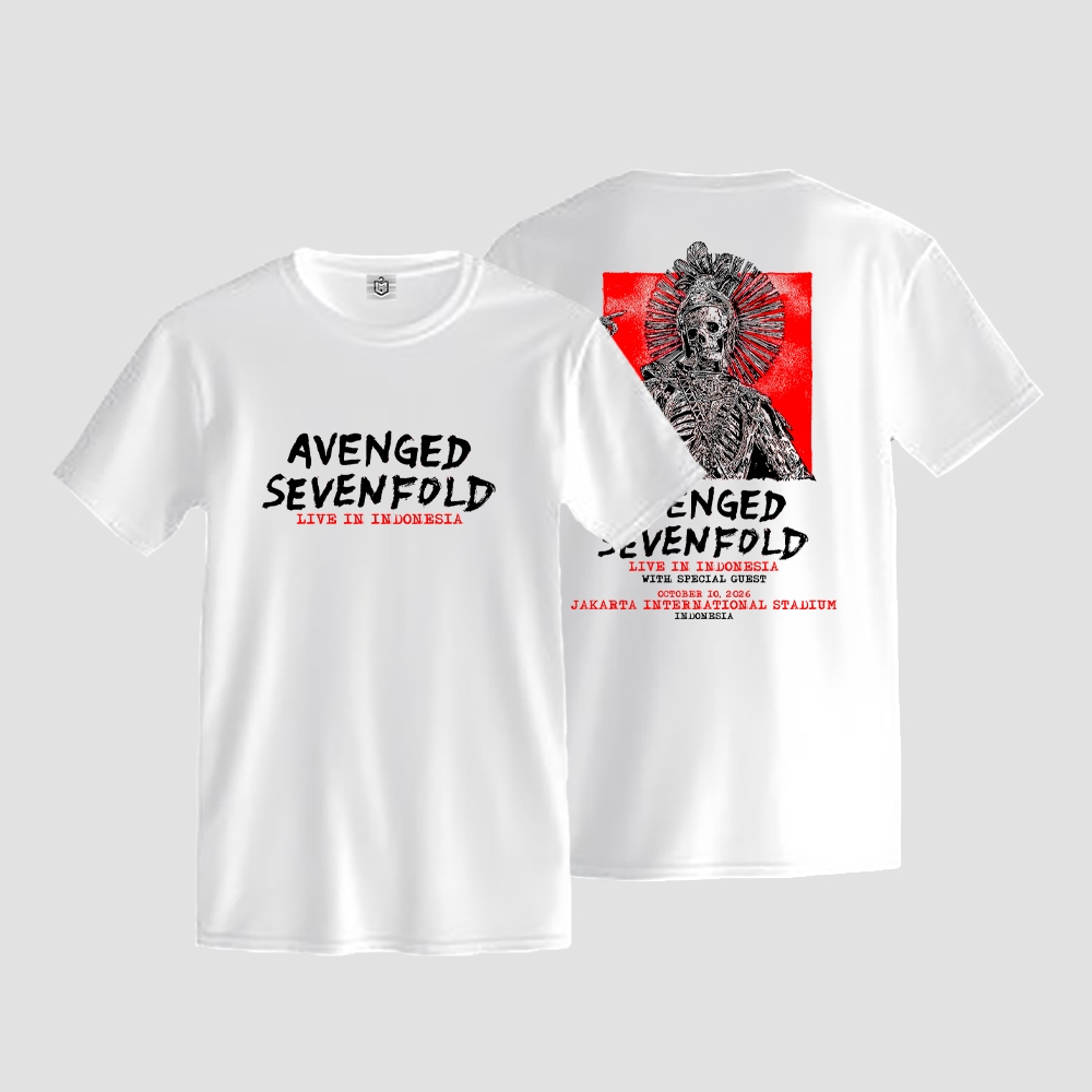 เสื้อยืดวงโลหะ Avenged Sevenfold - Live In In In In Indonesia 2026 T เสื้อ A7X Premium 24s เสื้อผ้าฝ