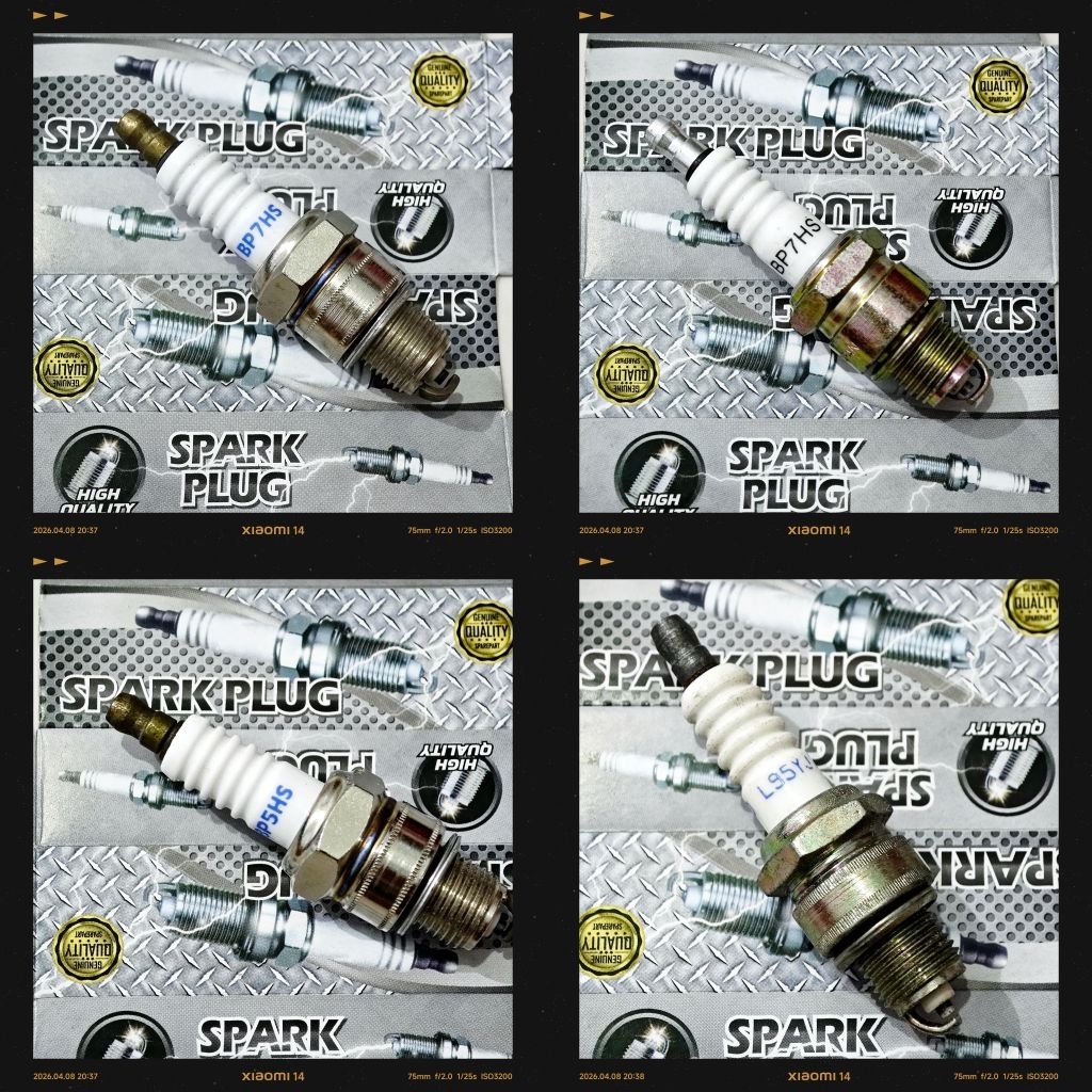 MESIN RX (72F) SPARK PLUG IN SILVER BOX 2T BP7HSJ BP8HS L95Y BP6HSJ BP4HSJ W22FP-U BP5HS L95YC L7 L5