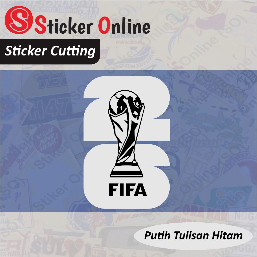 สติ๊กเกอร์โลโก้ฟุตบอลโลก 2026 | FIFA World Cup 2026 สติ๊กเกอร์แต่งรถมอเตอร์ไซค์