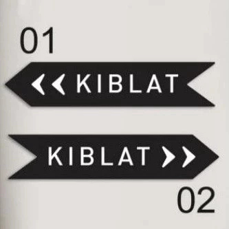 ป้ายใน KIBLAT อะคริลิคนูน
