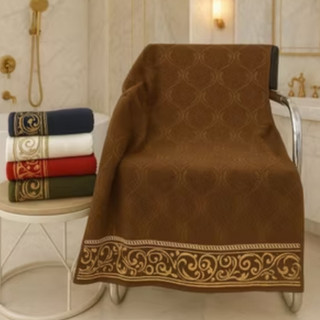 Handuk Jumbo Dewasa Tebal Bahan Cotton Daya Serap Tinggi 140x70cm Lembut Polos Hotel
