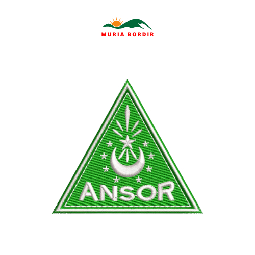 ป้ายโลโก้เย็บปักถักร้อย Bet Bed Emblem School Organization ANSOR ขนาด 7x7 ซม