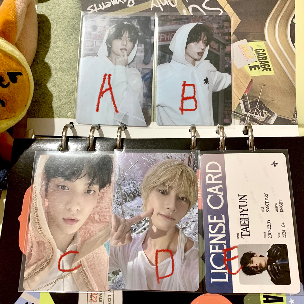 CLEARANCE BEOMGYU TAEHYUN แนะนําให้ไค TXT โฟโต้การ์ด