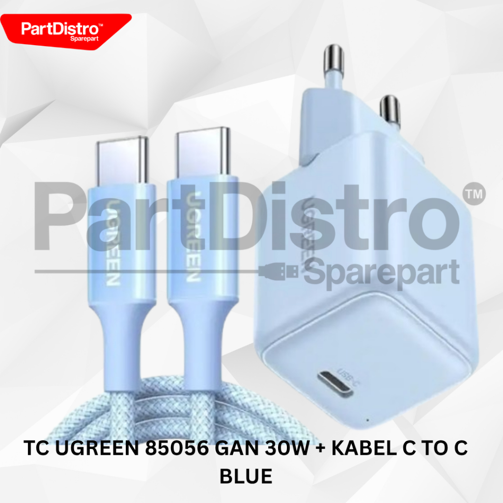 TC UGREEN 85056 GAN 30W + สาย C TO C BLUE