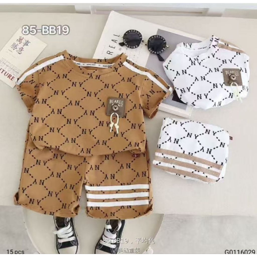 HONE BABY ชุดสูทขาสั้นเด็กชาย พรีเมี่ยมนําเข้า 0-5 ปี / เสื้อผ้าเด็กผู้ชาย
