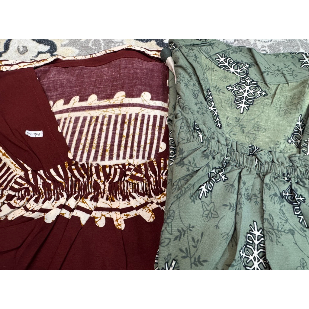 ELEGANT FUJI DRESS PACKAGE COTENTS 2 (JEENIRA SAGE + MAROON MAXI) || By Camelia Boutique 98