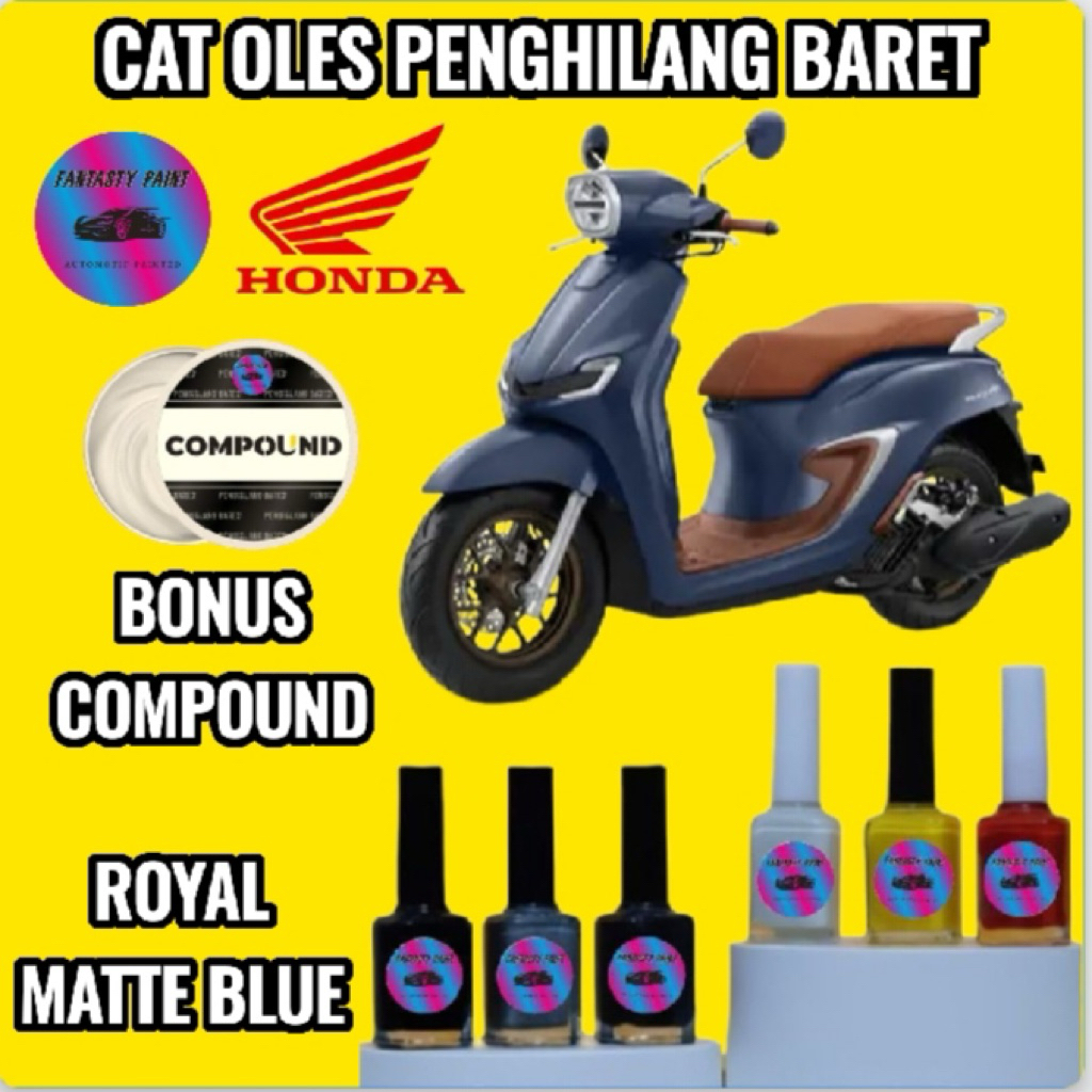 HONDA STYLO ALL NEW 2026 CBS & ABS MOTORCYCLE SCRATCH REMOVER PAINT BLUE DOFF ROYAL BLUE GLAM BEIGE 