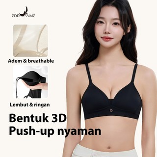 EDRAME Bra Seamless Push Up Nyaman Tanpa Kawat Bra Wanita Premium Halus Efek Slim Fit Rapi Anti Geser 659