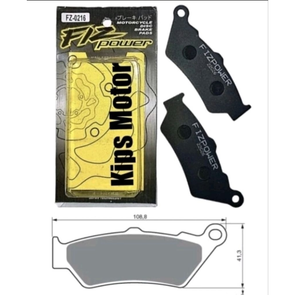ผ้าเบรคหน้า BMW F 850 GS F850GS F850 Adventure FizPower FZ 02216