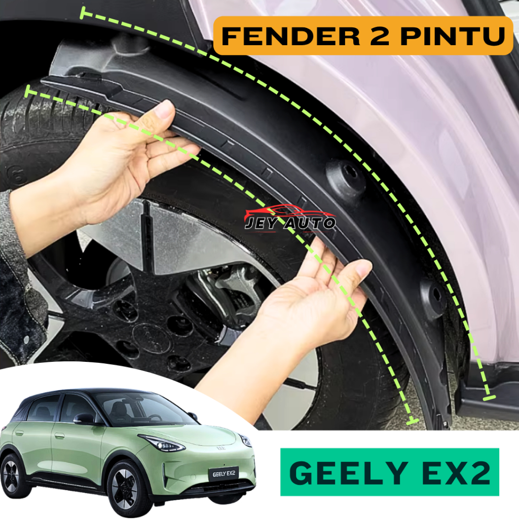 Geely EX2 บังโคลนหลังประตู / Geely EX2 บังโคลน / ตัวป้องกันประตู Geely EX2