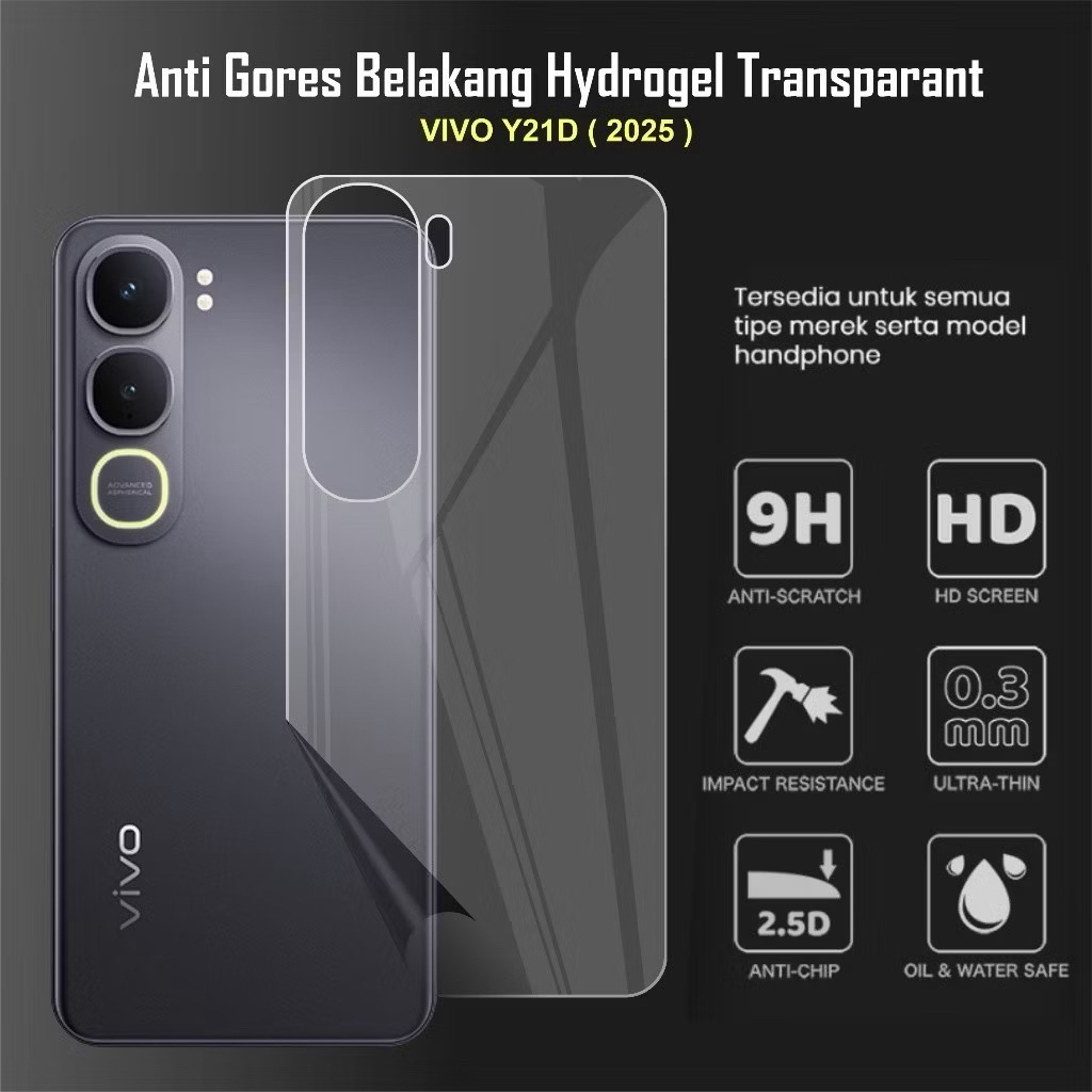 ป้องกันรอยขีดข่วนป้องกันเชื้อรา (หลัง) Vivo Y05 Y21D Y31D Y400 V70 Y100 Y28 y29 y18 y16 y04 y33 y35 