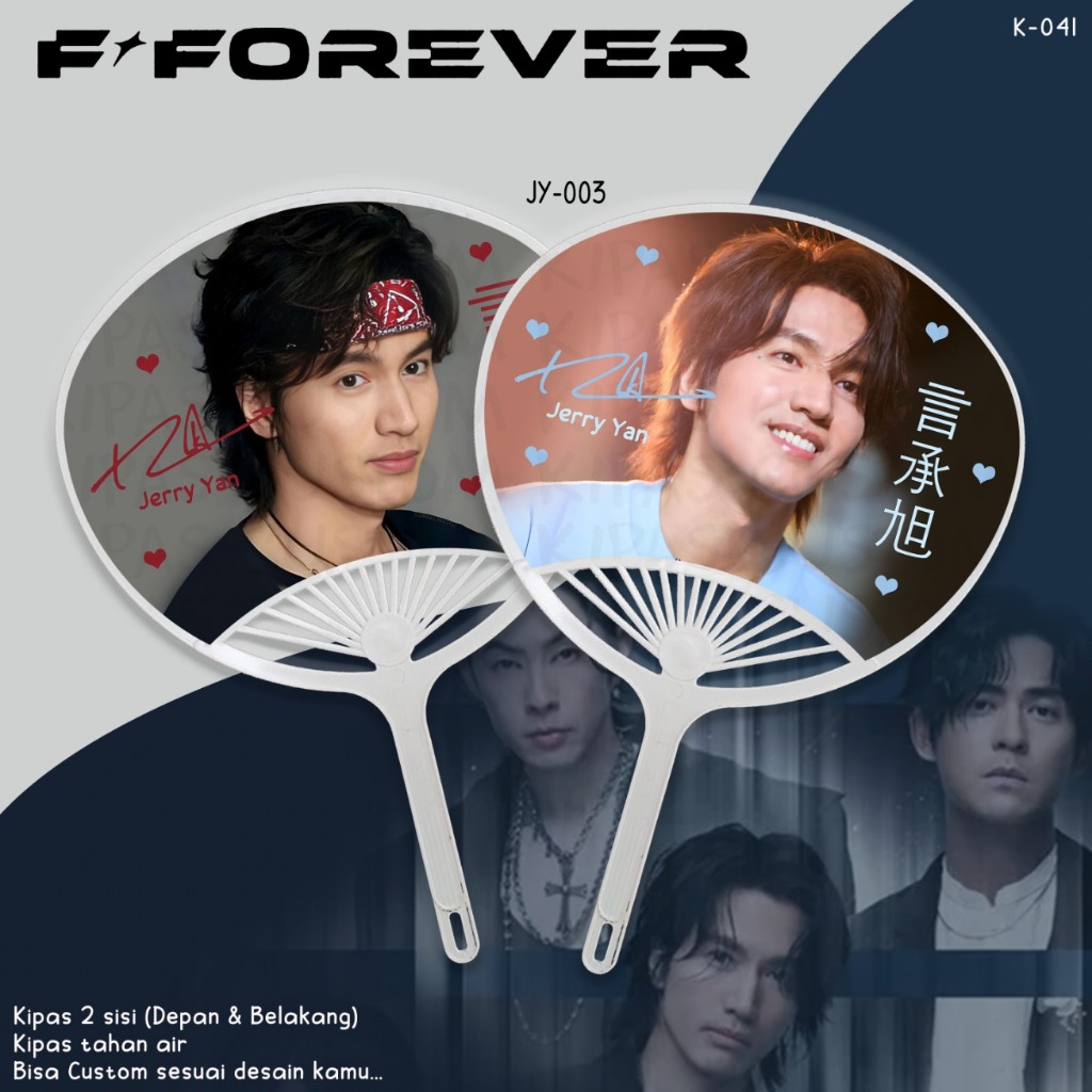 พัดลมมือ 2 ด้าน F4 ใหม่ล่าสุด MADE OF THICK และ STURDY พัดลมกันน้ํา
