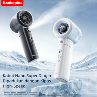 Kipas Genggam Turbo High Speed dengan Semprotan Air Dingin – Tangki Air 60ml, 100 Level Kecepatan, Pendinginan Ganda Cepat
