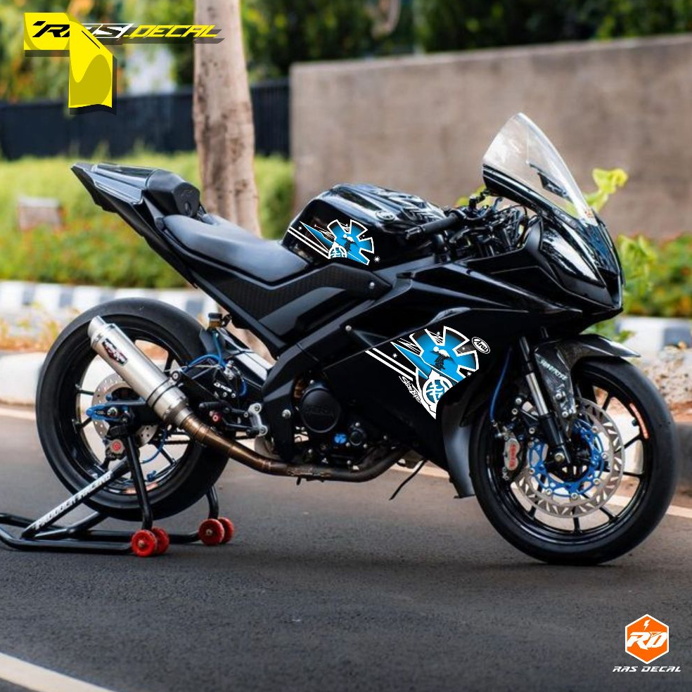Yamaha R15 V3 Transparent UV Arai Motif Striping Sticker - Yamaha R15 Arai Striping - Yamaha R15 v3 