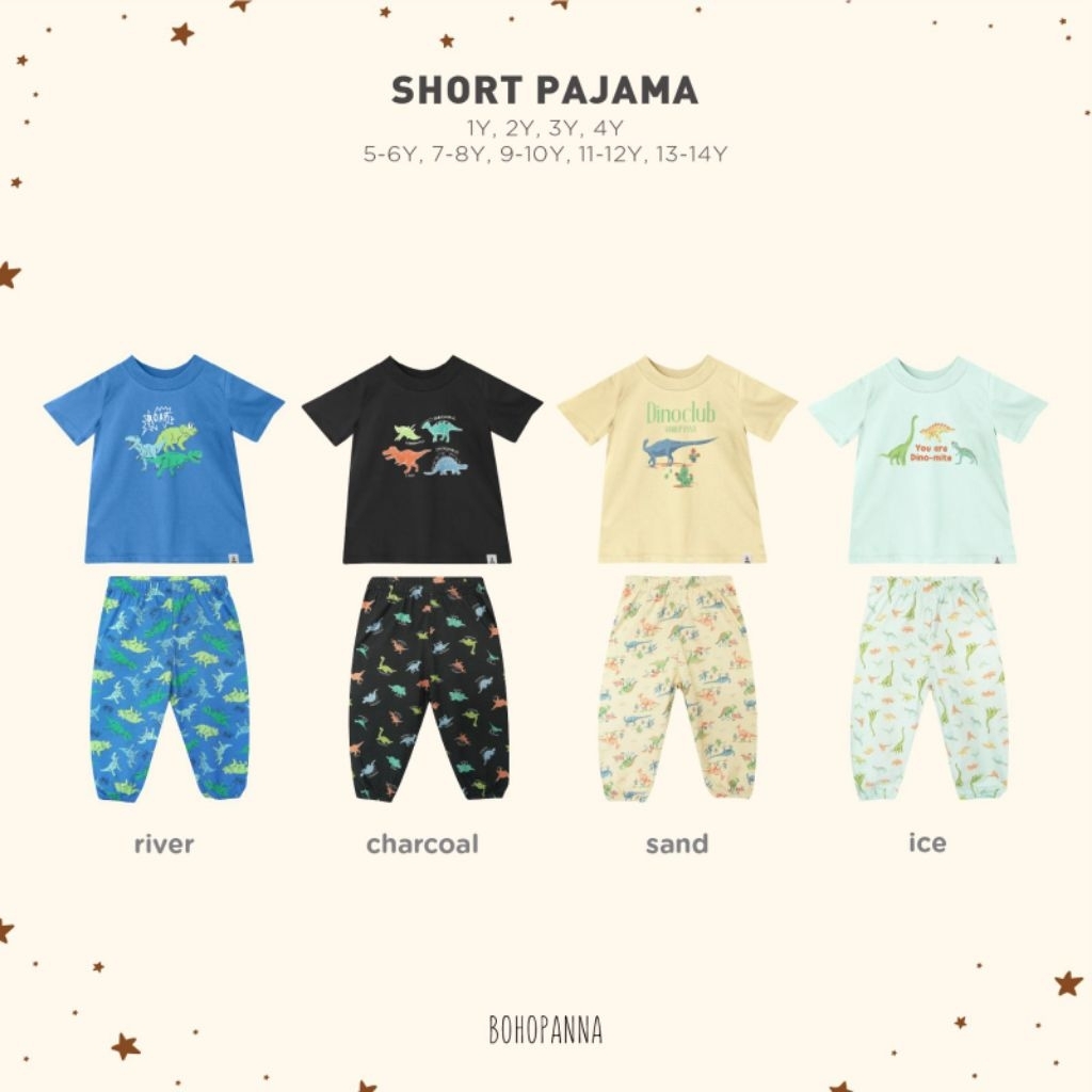HILOLI - BOHOPNA SHORT PAJAMA - BOYS SHORT PAJAMA
