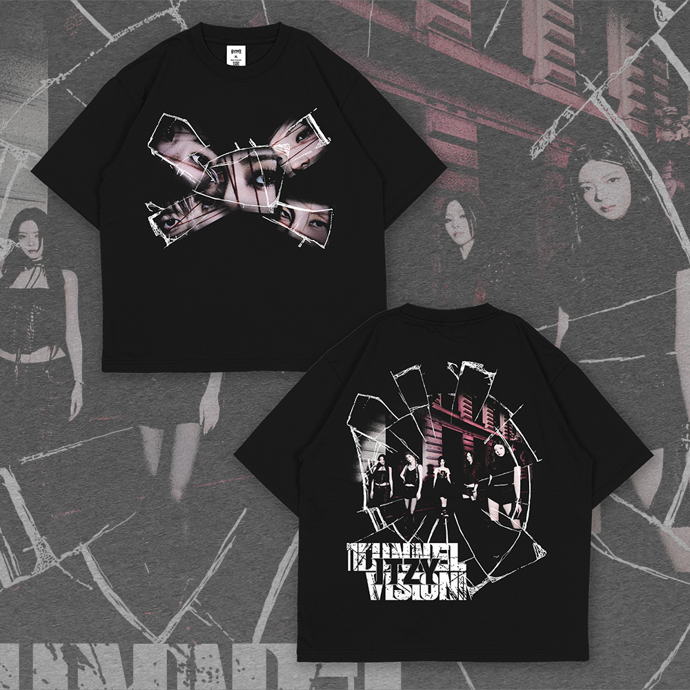 ITZY Tunnel Vision All Member OVERSIZE ชุดเสื้อยืด