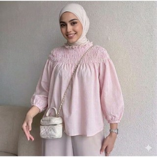 TSAMARA blouse stripe wanita//atasan kemeja wanita